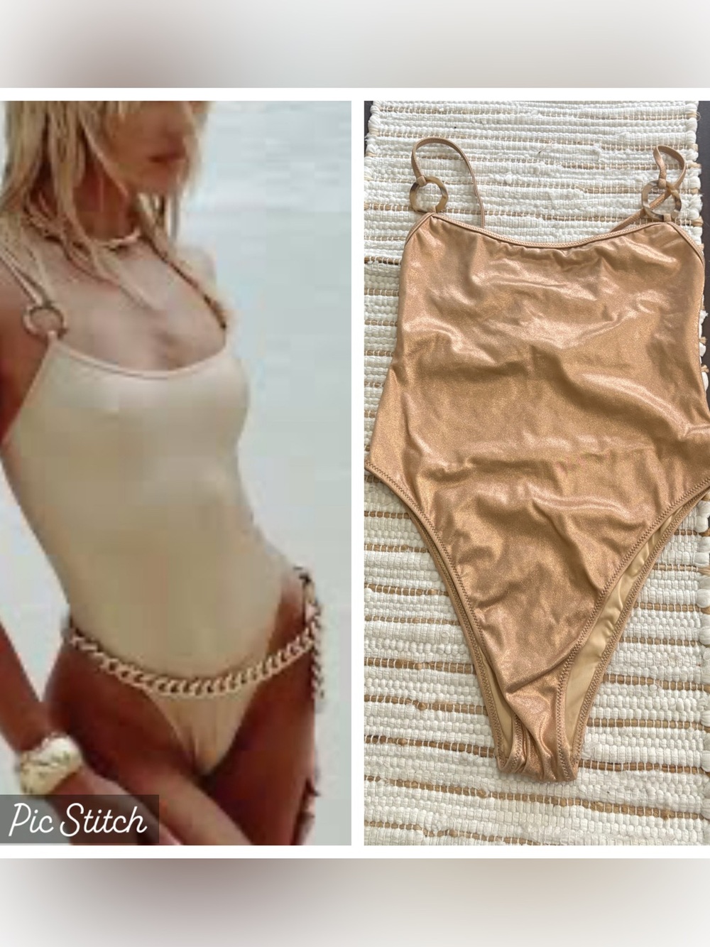 NEW! Tropic of C metallic one piece swimsuit